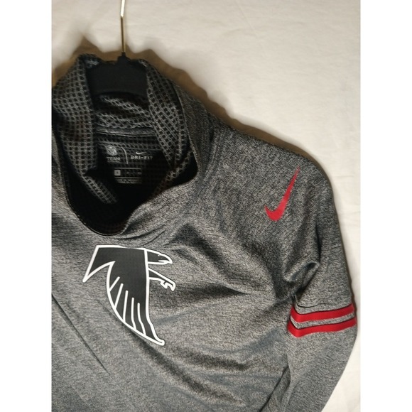 Atlanta Falcons Nike Womens Small Long Sleeve Tirtle Neck Funnel Sweatshirt - Picture 2 of 4